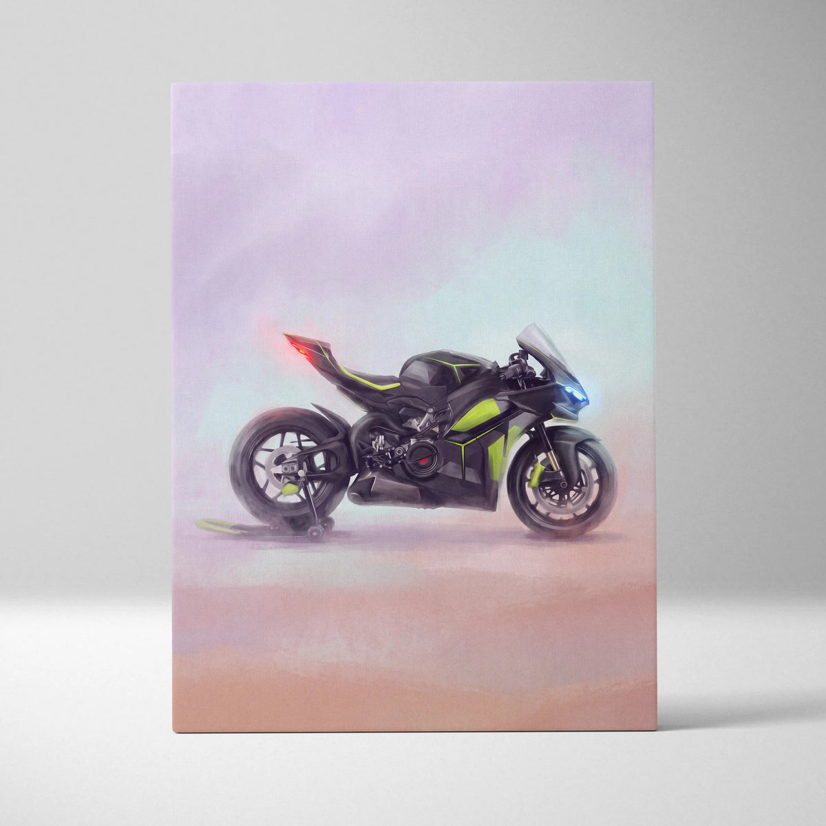 Ducati Panigale V4 Lamborghini Inspired Superbike Wall Art, Track Poster and Modern Decor