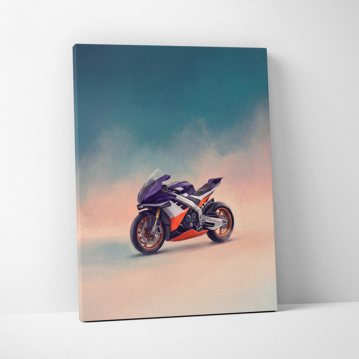 Aprilia RSV4 Inspired Motorcycle Wall Art, Track Weapon Print and Italian Superbike Decor
