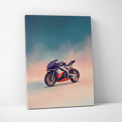 Aprilia RSV4 Inspired Motorcycle Wall Art, Track Weapon Print and Italian Superbike Decor