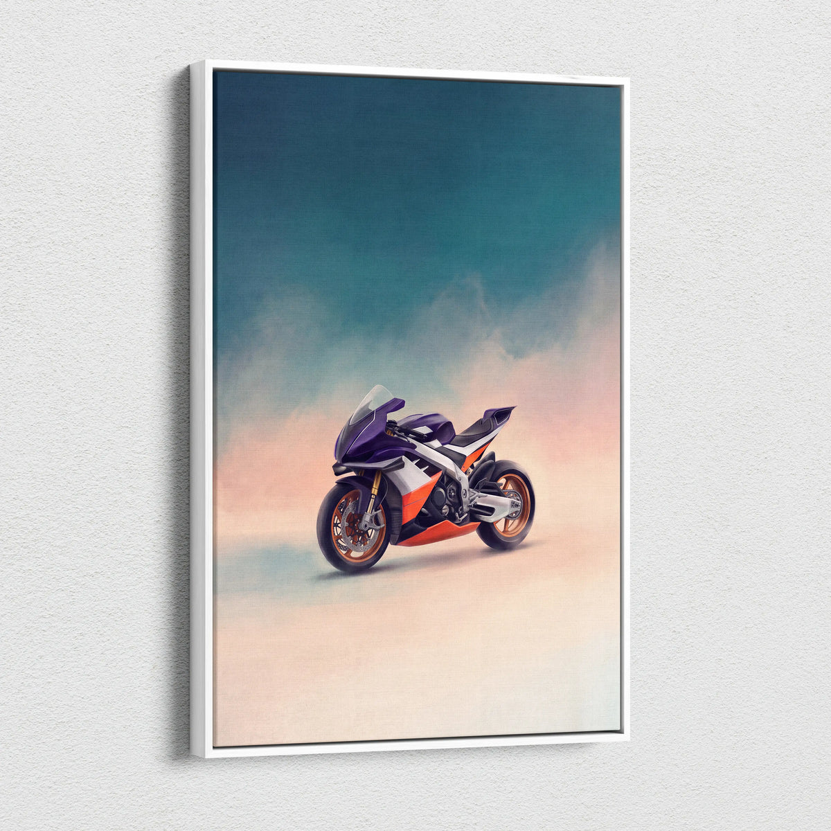 Aprilia RSV4 Inspired Motorcycle Wall Art, Track Weapon Print and Italian Superbike Decor