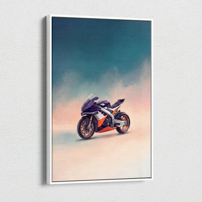 Aprilia RSV4 Inspired Motorcycle Wall Art, Track Weapon Print and Italian Superbike Decor