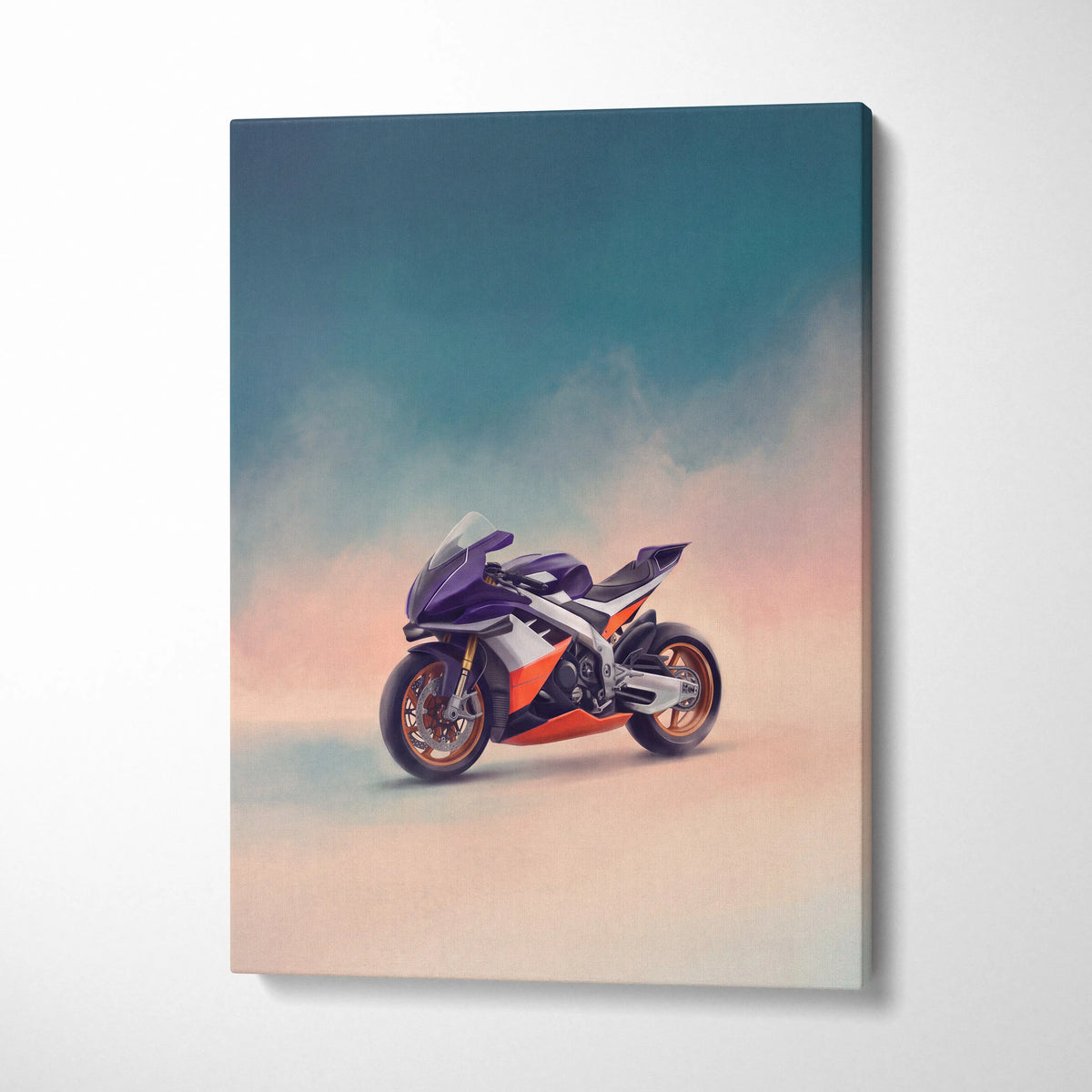 Aprilia RSV4 Inspired Motorcycle Wall Art, Track Weapon Print and Italian Superbike Decor