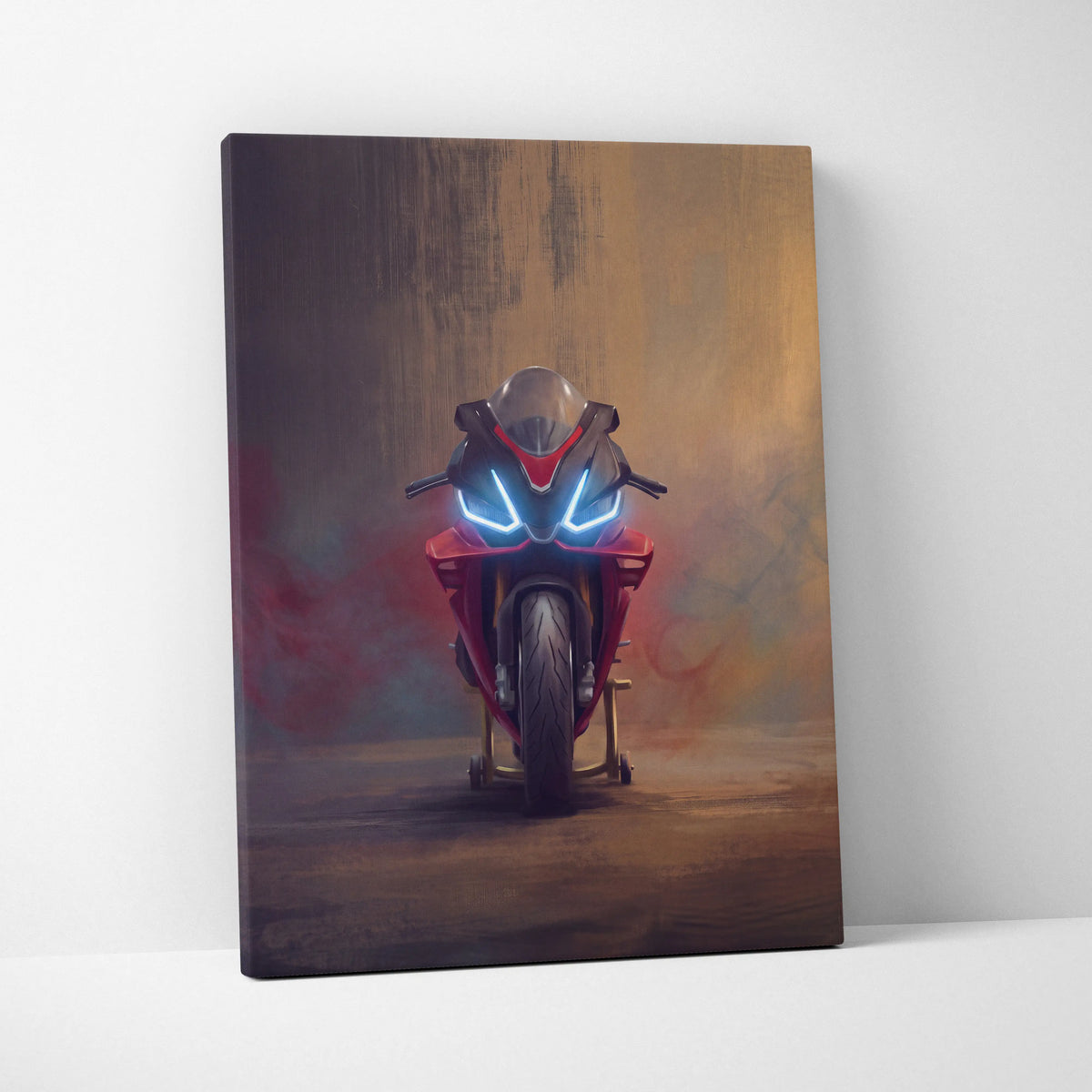 Aprilia RSV4 1100 Factory Inspired Canvas Art, Sport Bike Wall Decor, Motorcycle Supersport Print