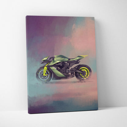 Aston Martin AMB 001 Inspired Supersport Wall Art, Supercharged Track Poster and Rider Gift