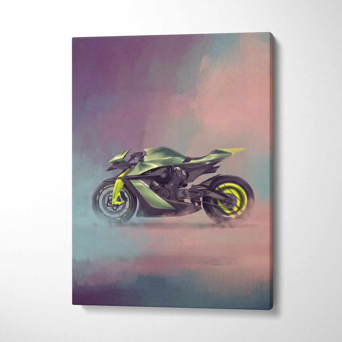 Aston Martin AMB 001 Inspired Supersport Wall Art, Supercharged Track Poster and Rider Gift