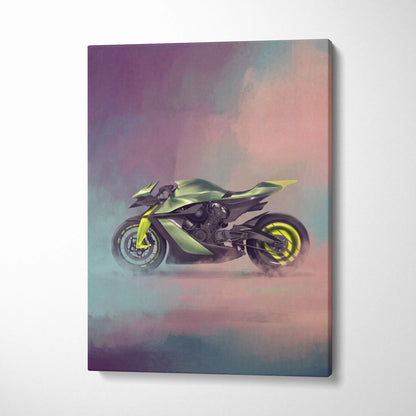 Aston Martin AMB 001 Inspired Supersport Wall Art, Supercharged Track Poster and Rider Gift