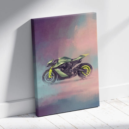 Aston Martin AMB 001 Inspired Supersport Wall Art, Supercharged Track Poster and Rider Gift
