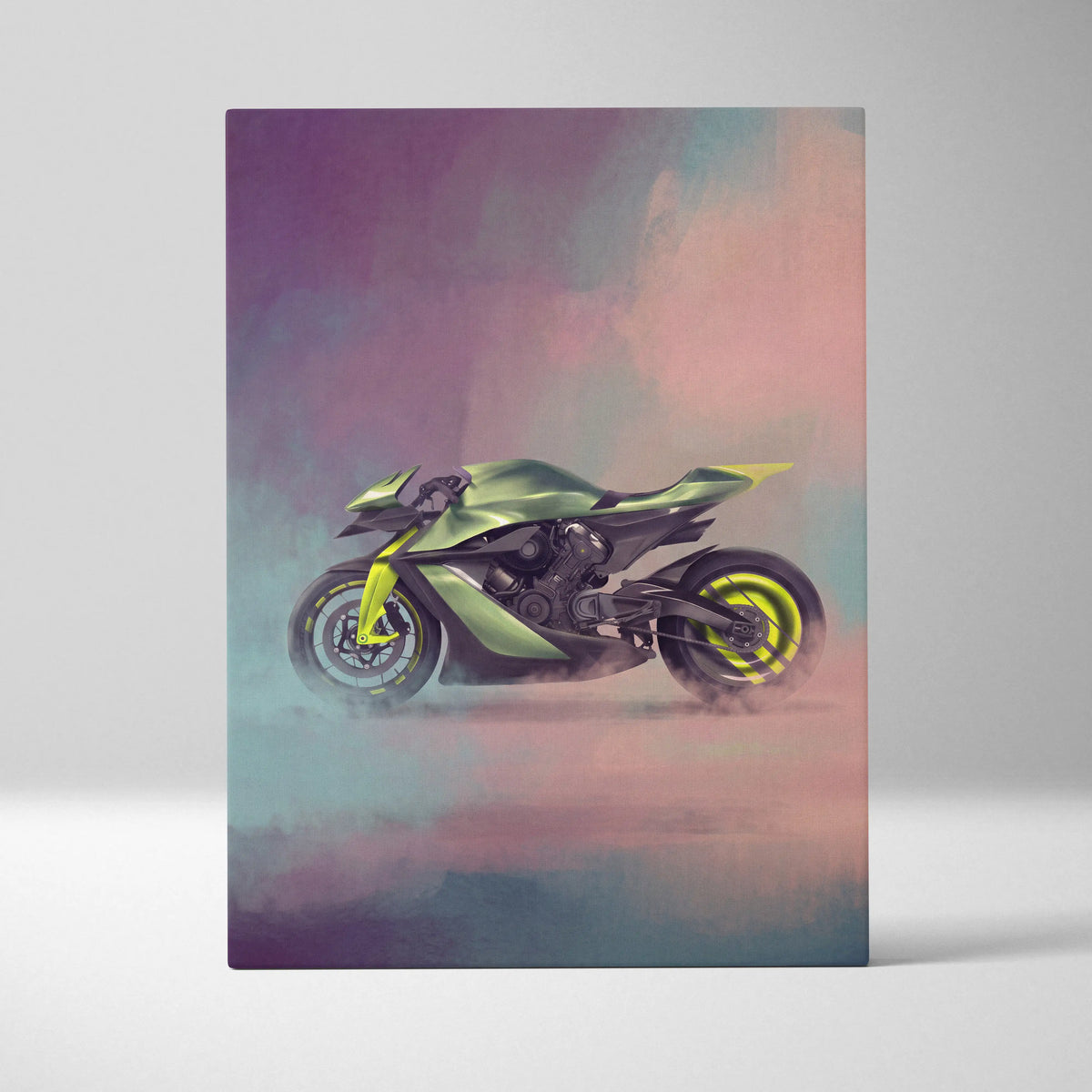 Aston Martin AMB 001 Inspired Supersport Wall Art, Supercharged Track Poster and Rider Gift