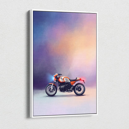 BMW R nineT Racer Inspired Supersport Wall Art, Cafe Racer Poster and Rider Gift
