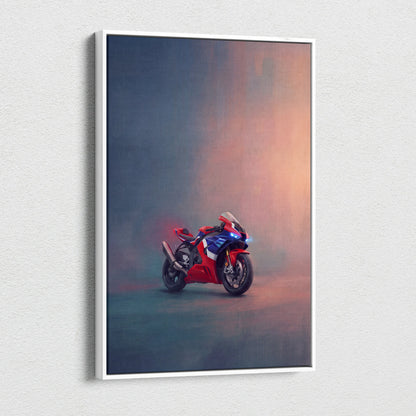 Honda CBR1000RR-R Fireblade Inspired Motorcycle Wall Art, Track Weapon Print and Racing Decor
