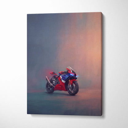 Honda CBR1000RR-R Fireblade Inspired Motorcycle Wall Art, Track Weapon Print and Racing Decor