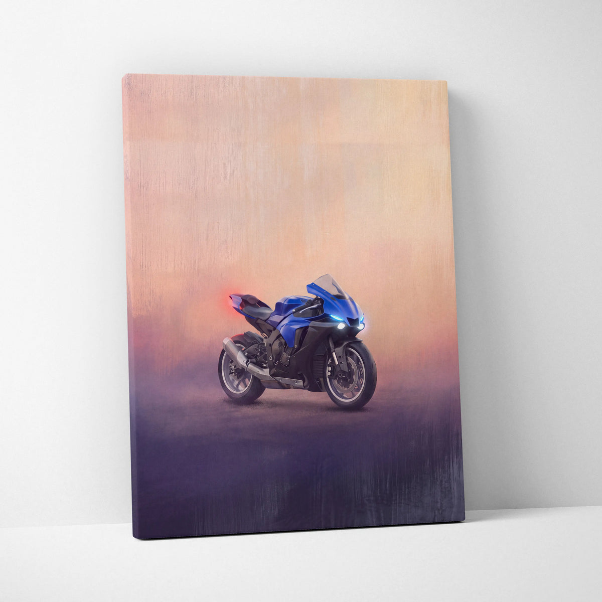 Yamaha YZF-R6 Inspired Canvas Art, Track Weapon Poster and Modern Wall Decor
