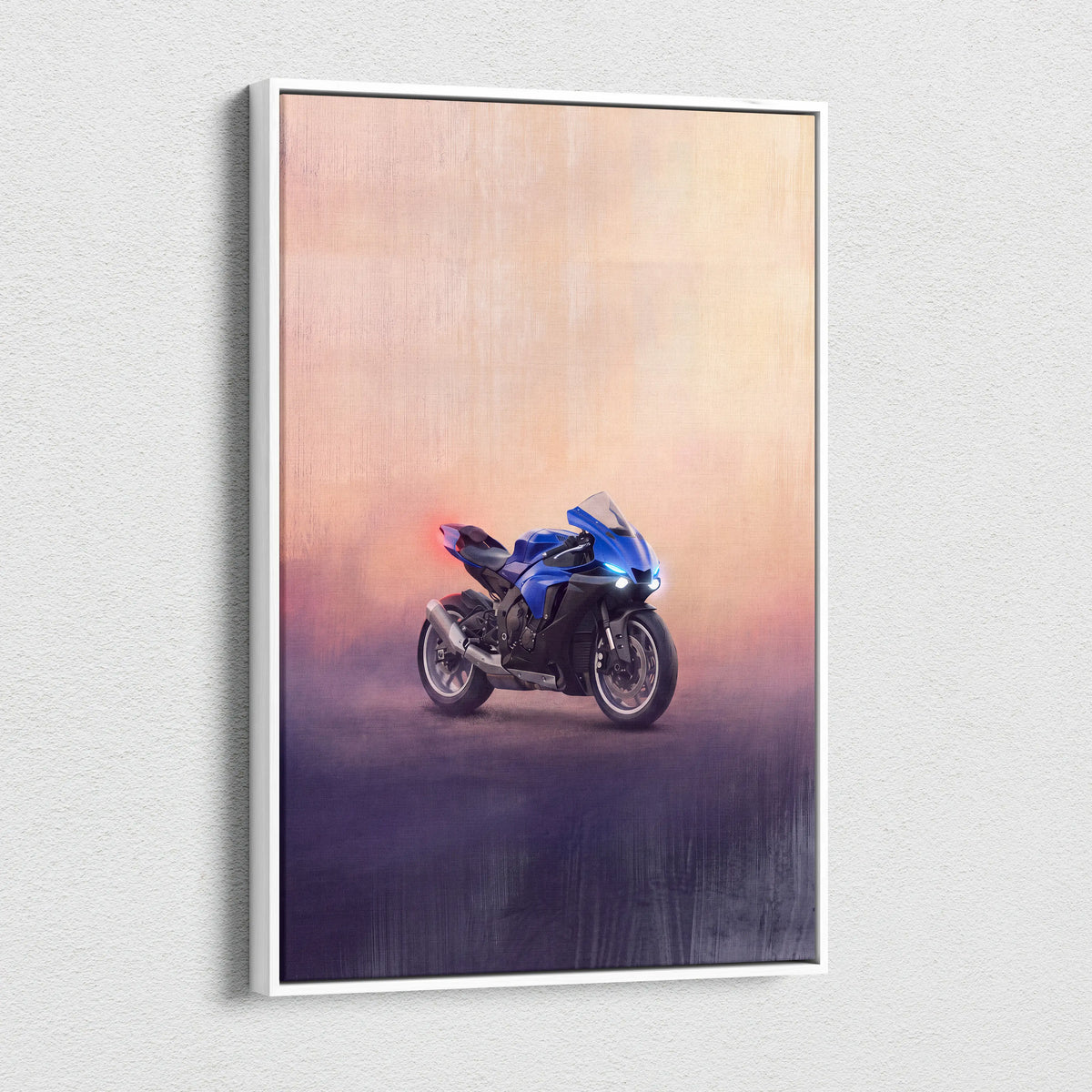 Yamaha YZF-R6 Inspired Canvas Art, Track Weapon Poster and Modern Wall Decor