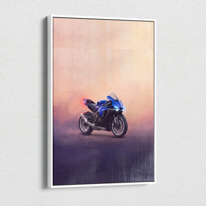 Yamaha YZF-R6 Inspired Canvas Art, Track Weapon Poster and Modern Wall Decor