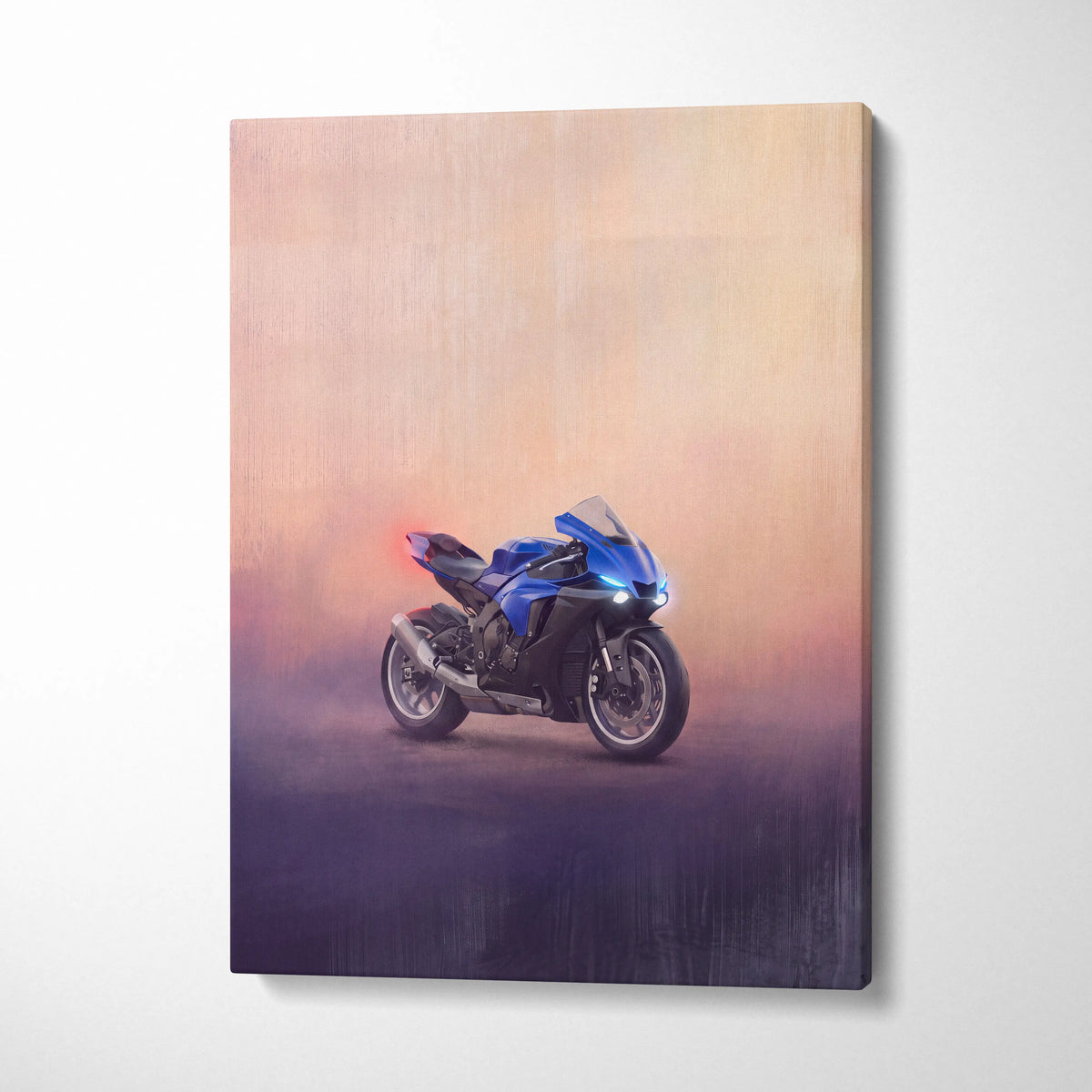 Yamaha YZF-R6 Inspired Canvas Art, Track Weapon Poster and Modern Wall Decor
