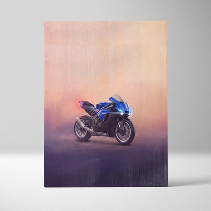 Yamaha YZF-R6 Inspired Canvas Art, Track Weapon Poster and Modern Wall Decor