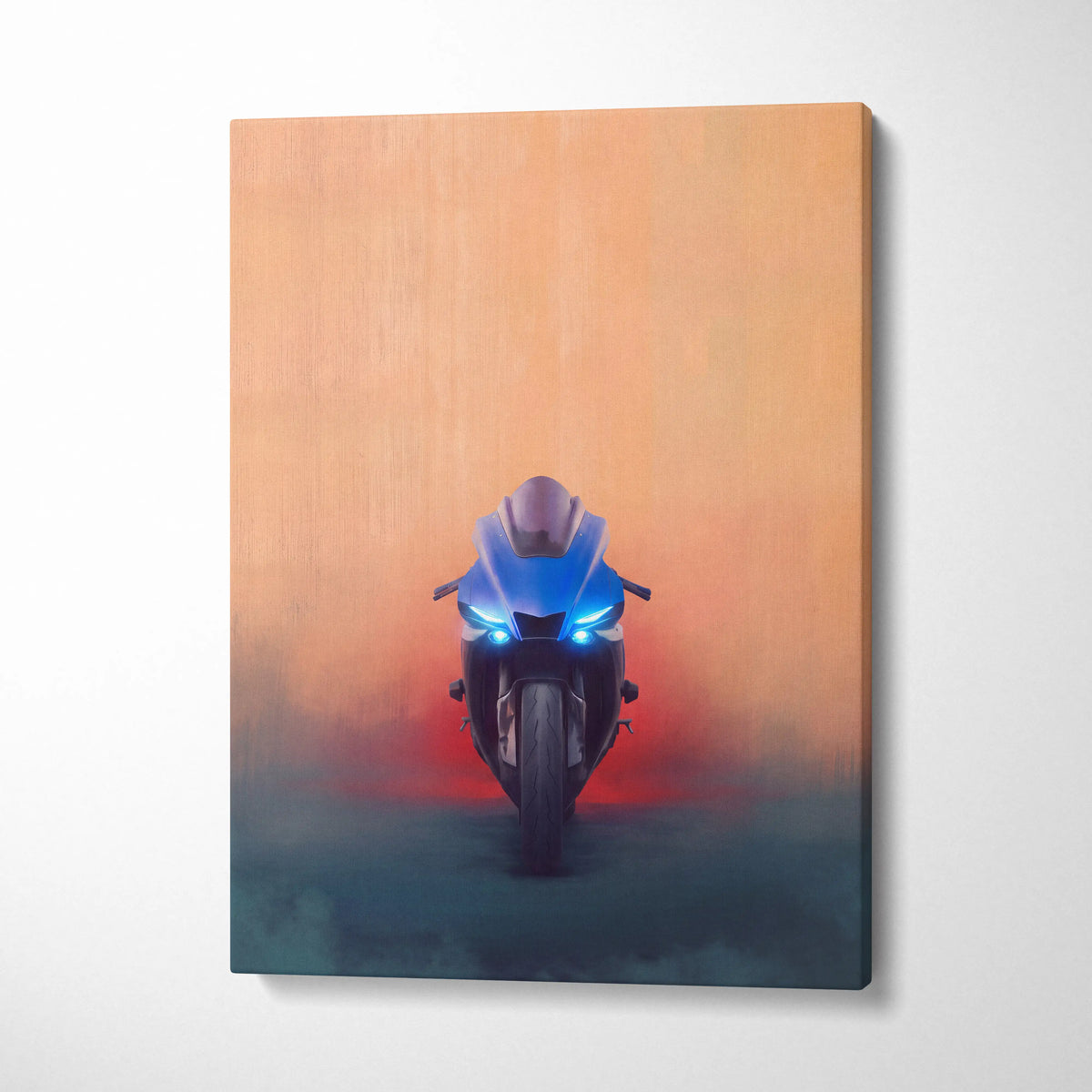 Yamaha YZF-R1 Inspired Motorcycle Wall Art, Racing Print and Home Decor