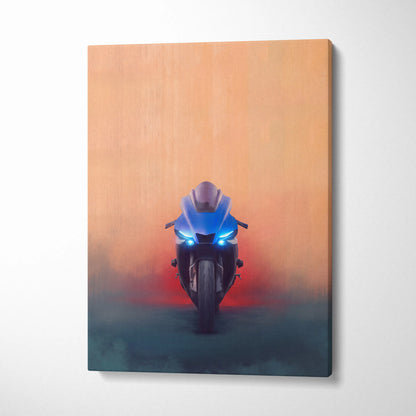 Yamaha YZF-R1 Inspired Motorcycle Wall Art, Racing Print and Home Decor
