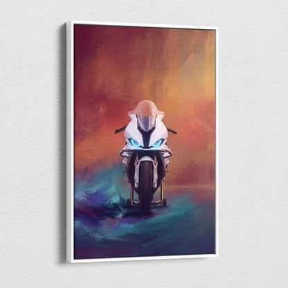 BMW S1000RR Inspired Sport Bike Wall Art, Track Weapon Print and Motorsport Fan Gift