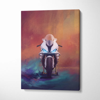 BMW S1000RR Inspired Sport Bike Wall Art, Track Weapon Print and Motorsport Fan Gift