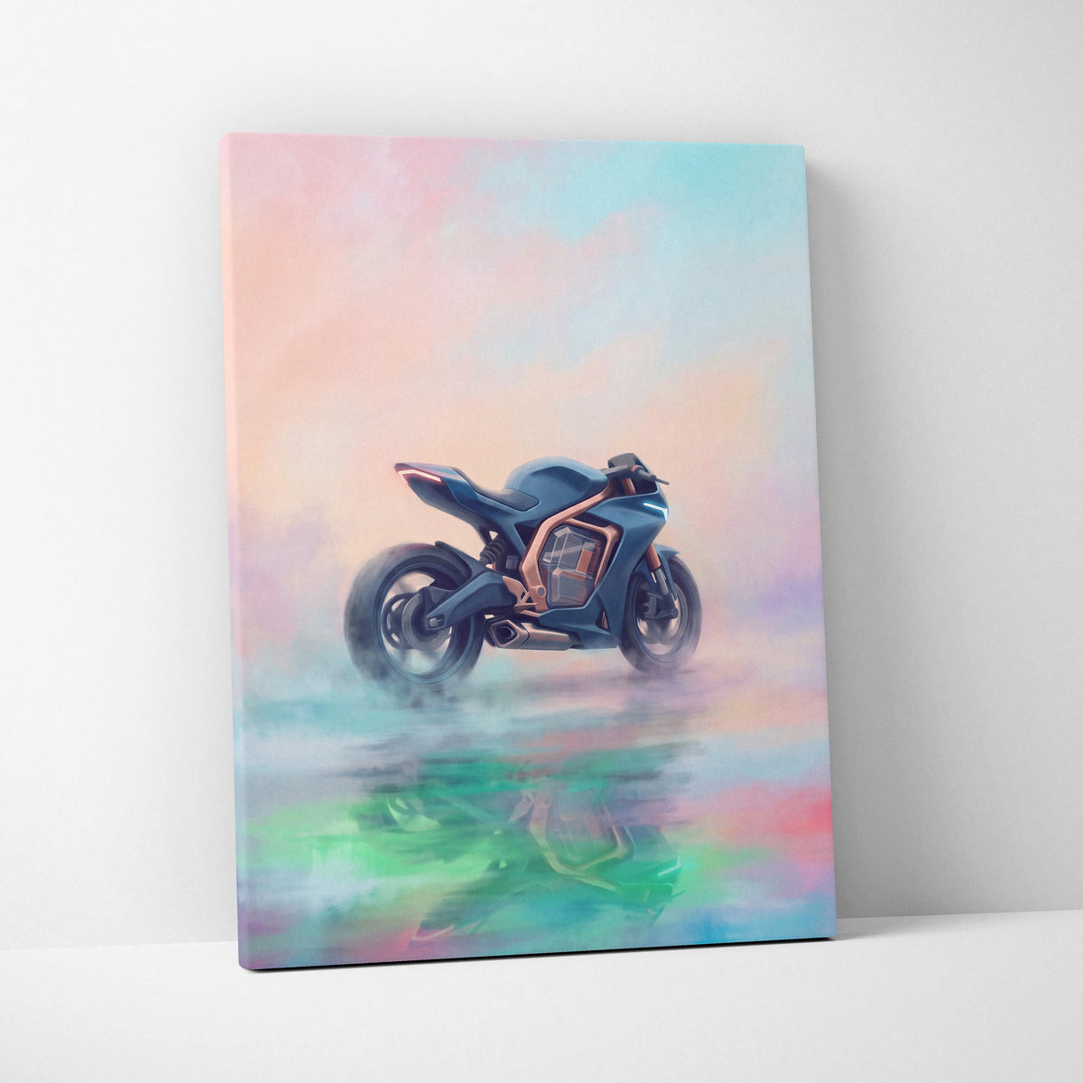 Energica Ego Inspired Supersport Wall Art, Electric Superbike Print and Futuristic Garage Decor