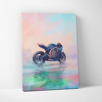 Energica Ego Inspired Supersport Wall Art, Electric Superbike Print and Futuristic Garage Decor