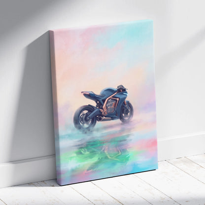 Energica Ego Inspired Supersport Wall Art, Electric Superbike Print and Futuristic Garage Decor