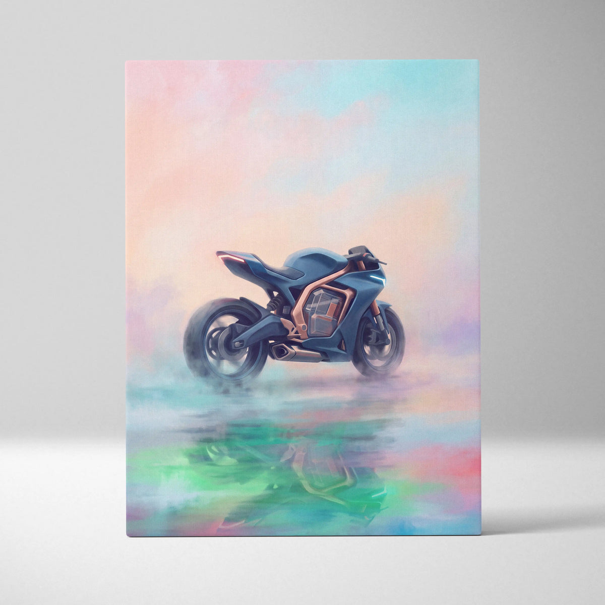 Energica Ego Inspired Supersport Wall Art, Electric Superbike Print and Futuristic Garage Decor