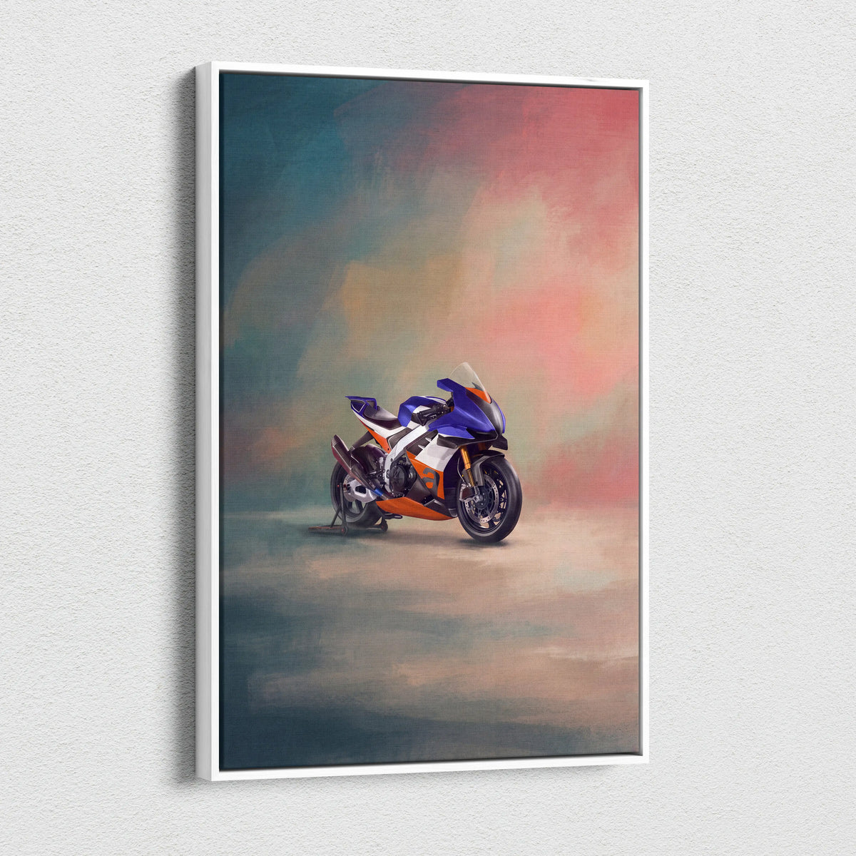 Aprilia RSV4 Xtrenta Inspired Supersport Wall Art, Italian Superbike Print and Track Day Garage Decor