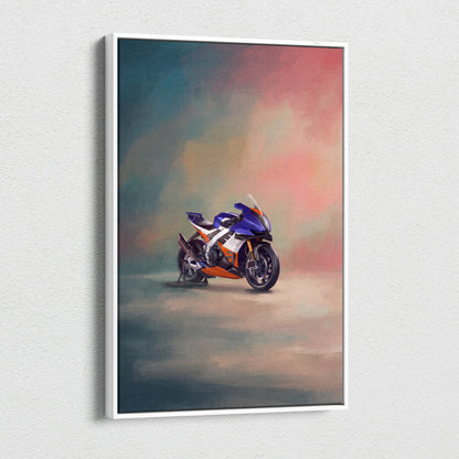 Aprilia RSV4 Xtrenta Inspired Supersport Wall Art, Italian Superbike Print and Track Day Garage Decor