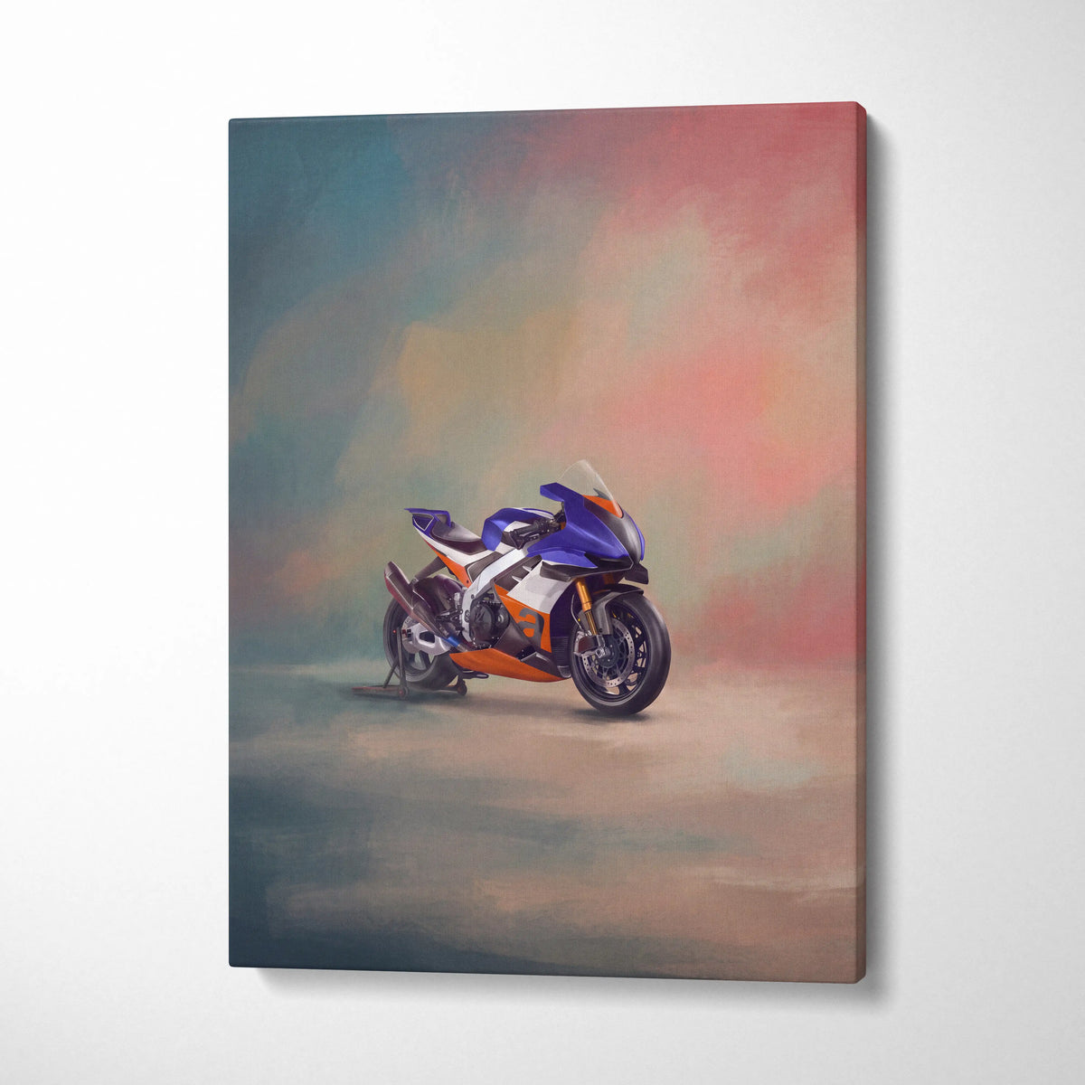 Aprilia RSV4 Xtrenta Inspired Supersport Wall Art, Italian Superbike Print and Track Day Garage Decor
