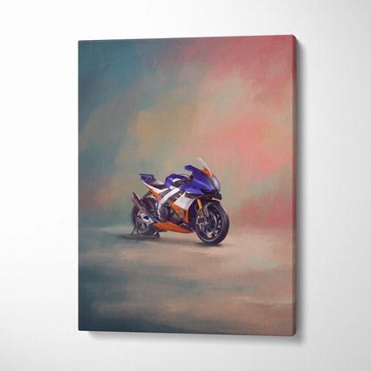 Aprilia RSV4 Xtrenta Inspired Supersport Wall Art, Italian Superbike Print and Track Day Garage Decor