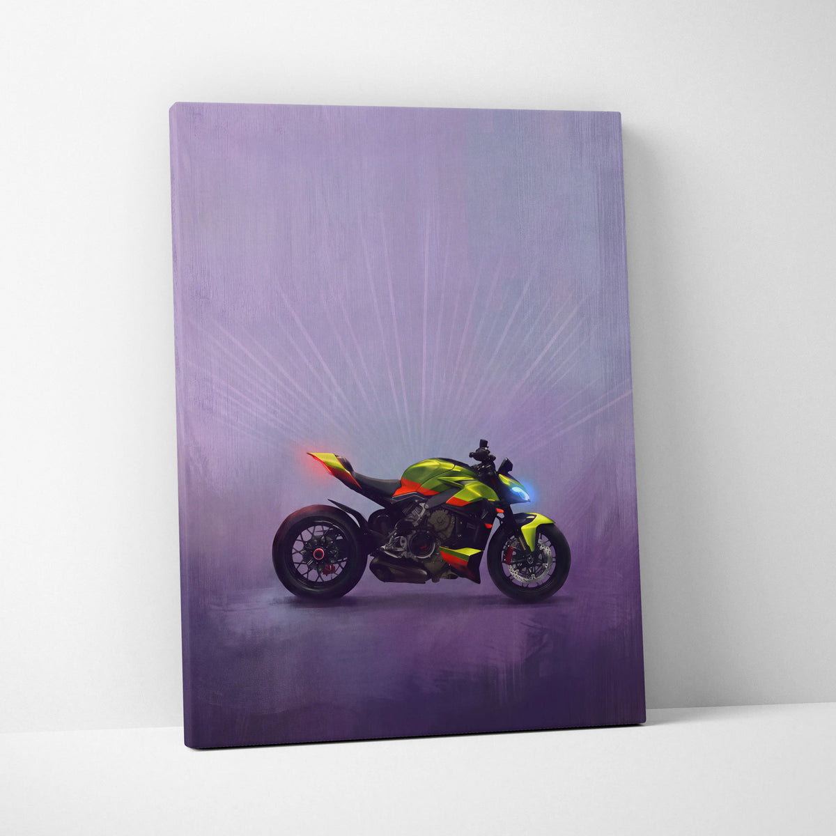 Ducati Streetfighter Inspired Supersport Wall Art, Hypernaked Poster and Motorcycle Gift