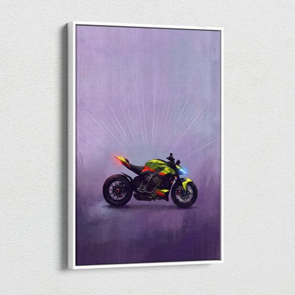 Ducati Streetfighter Inspired Supersport Wall Art, Hypernaked Poster and Motorcycle Gift