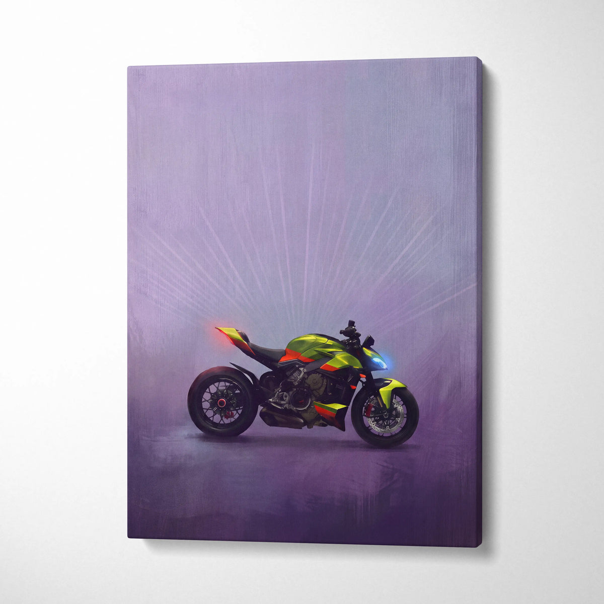 Ducati Streetfighter Inspired Supersport Wall Art, Hypernaked Poster and Motorcycle Gift