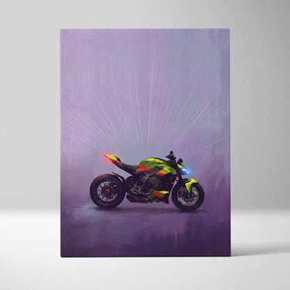Ducati Streetfighter Inspired Supersport Wall Art, Hypernaked Poster and Motorcycle Gift