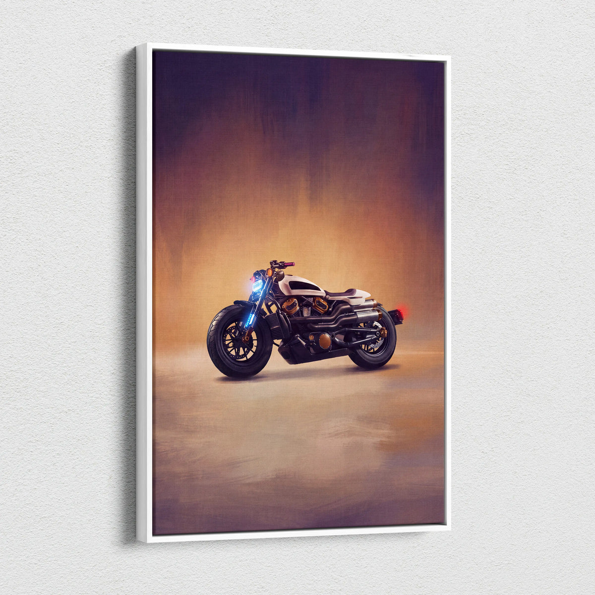 Sportster S Inspired Motorcycle Wall Art, American Cruiser Poster and Garage Decor