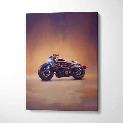 Sportster S Inspired Motorcycle Wall Art, American Cruiser Poster and Garage Decor