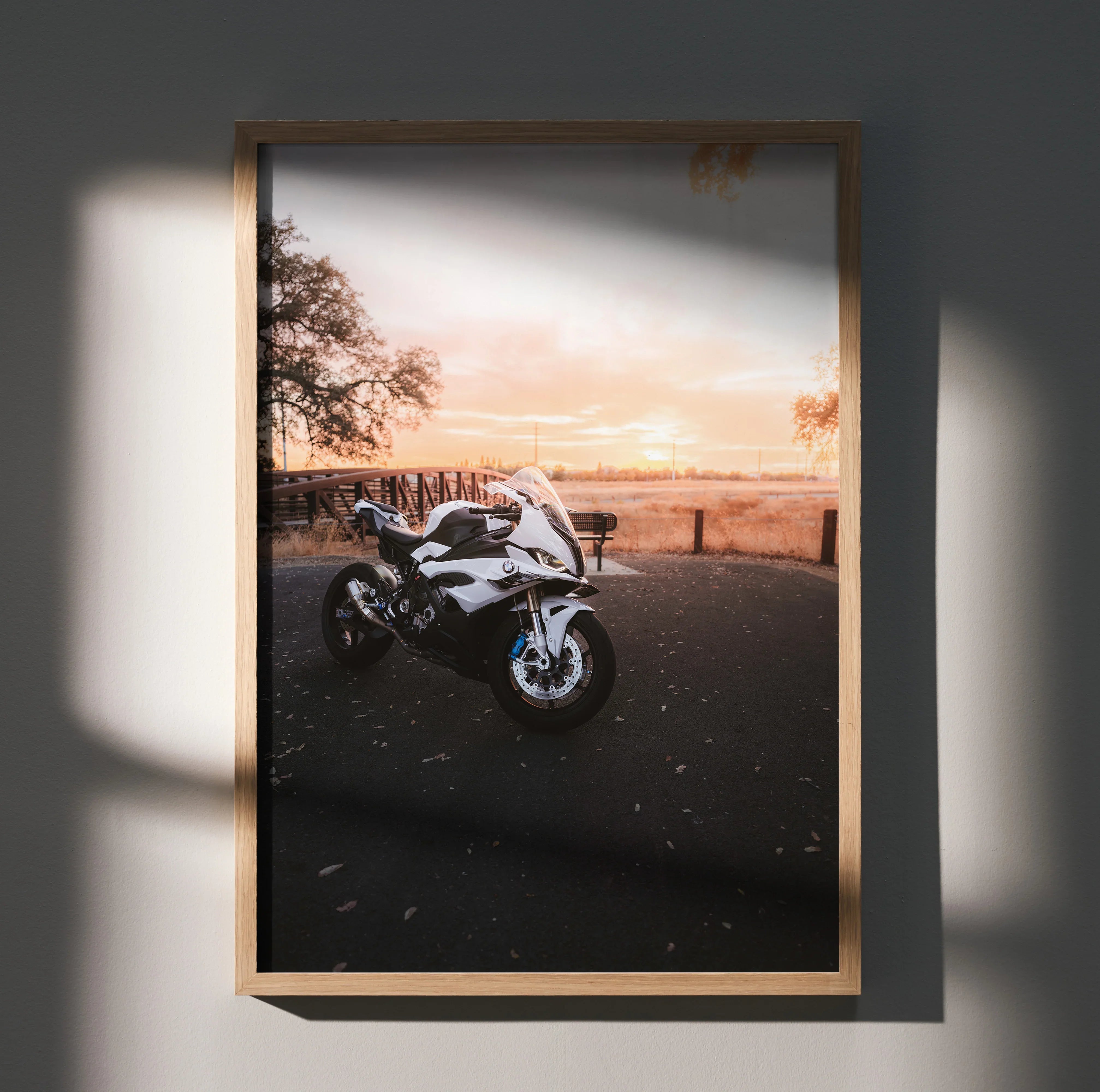 BMW Inspired S1000RR Motorcycle Art Print 011 Stunning Wall Decor for Enthusiasts - Throttle Designs