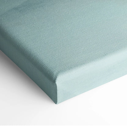 Soft teal canvas with textured woven surface and rounded edges in lamborghini countach lpi 800-4 inspired supercar wall art