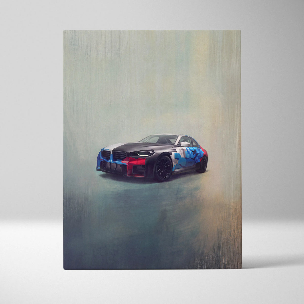 BMW M2 Inspired Canvas Art, Luxury Sports Car Wall Decor Print