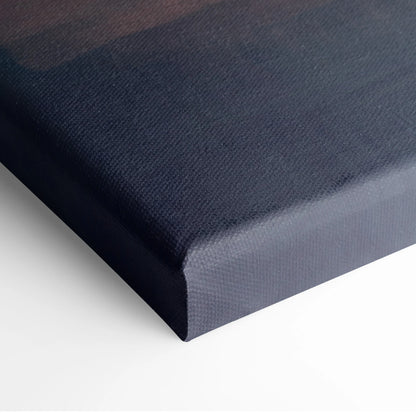 Dark navy canvas with textured woven surface and raised edges for lamborghini huracán inspired supercar wall art print