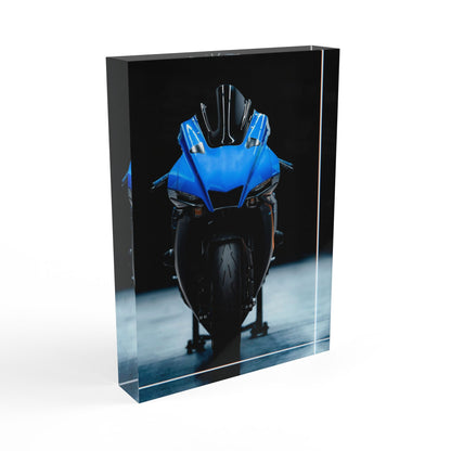 Yamaha R1 Motorcycle Acrylic Photo Block #011 - Throttle Designs