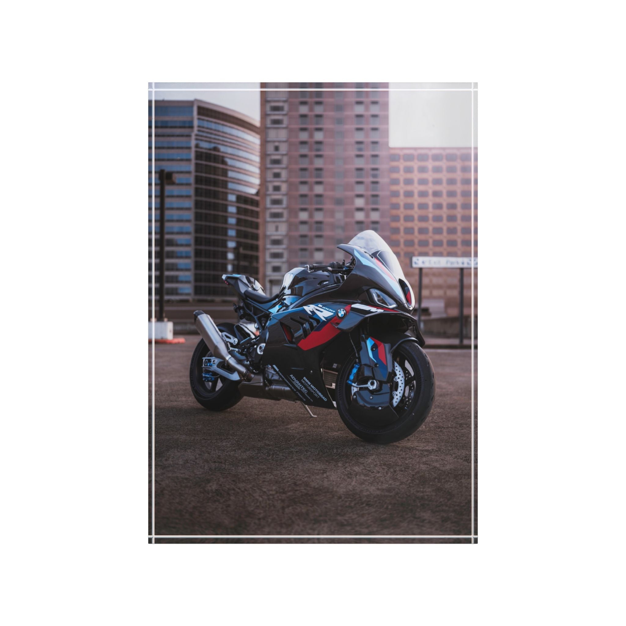 BMW M1000RR Motorcycle Acrylic Photo Block #009 - Throttle Designs