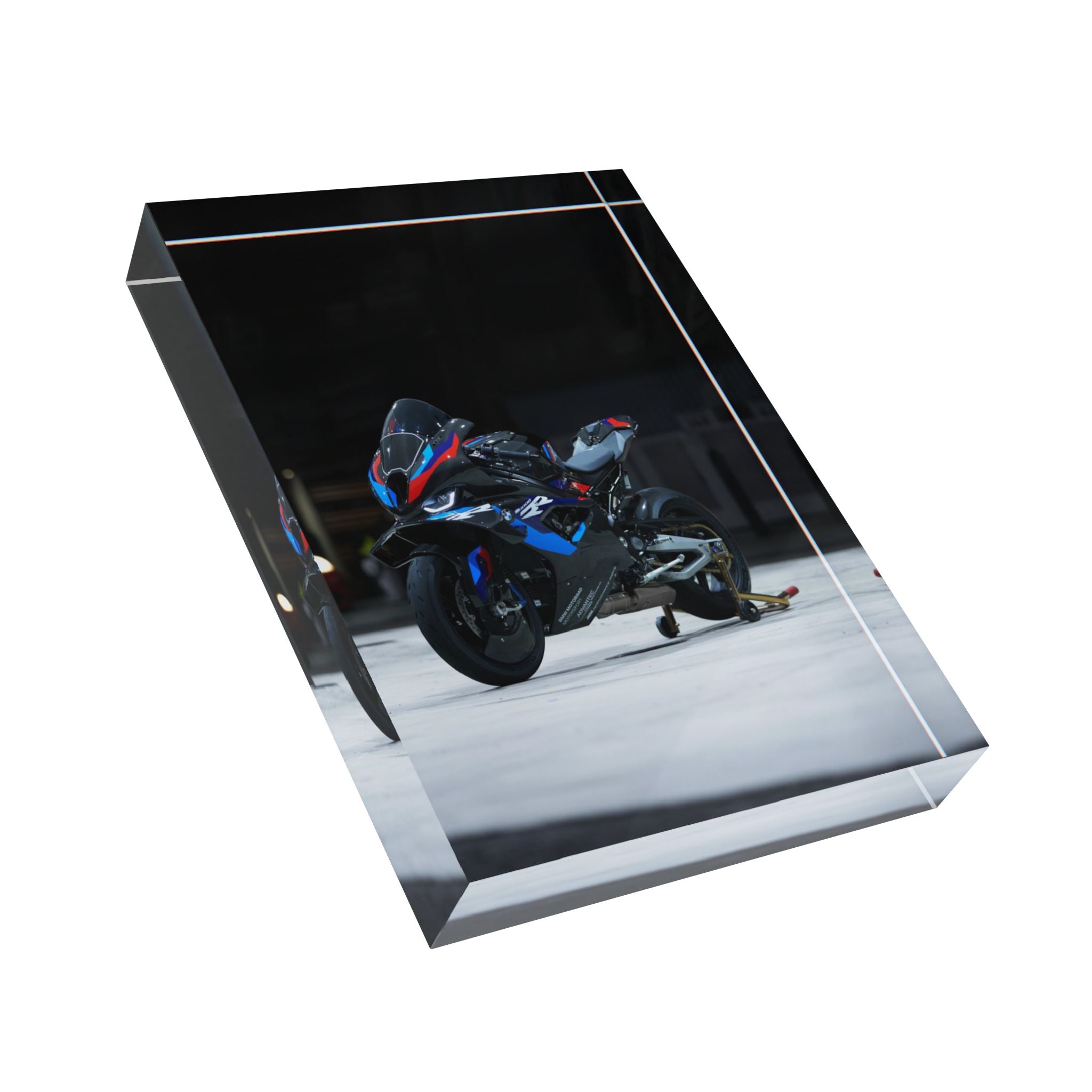 BMW M1000RR Motorcycle Acrylic Photo Block #002 - Throttle Designs