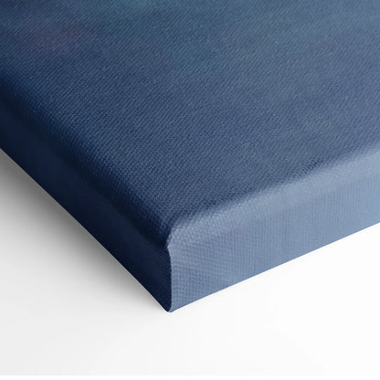 Deep navy blue canvas with textured woven fabric and raised edges for ferrari 812 competizione inspired supercar wall art