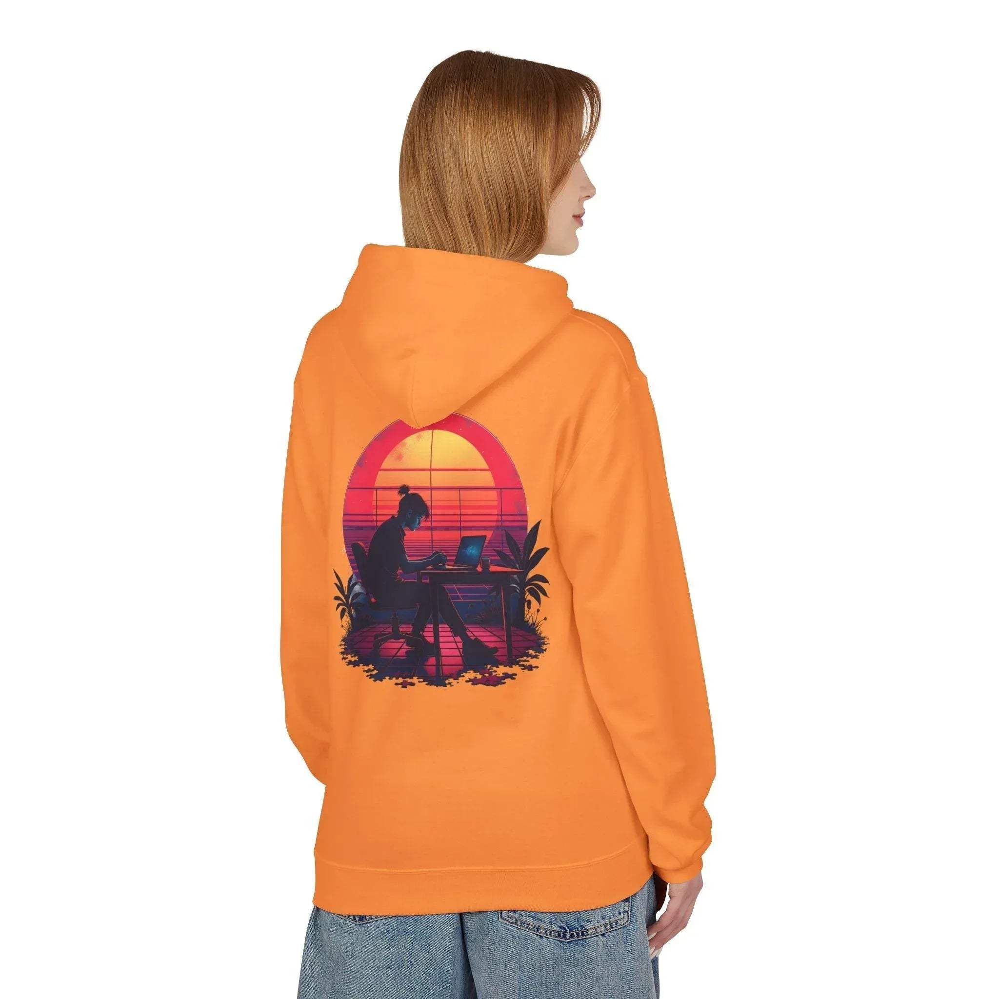 Ultimate Retro Programmer Fleece Hoodie for Comfort and Style