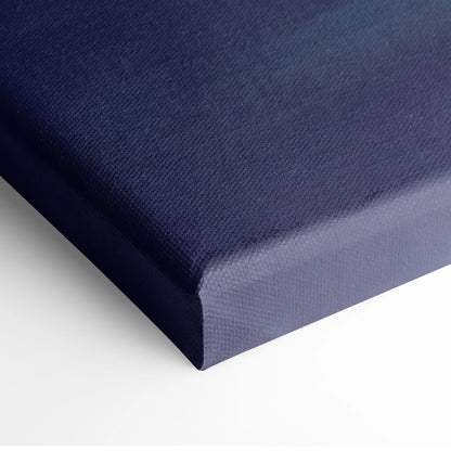 Aston Martin Vulcan inspired deep navy canvas art with textured woven surface and slightly raised edges premium wall decor
