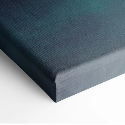 Lamborghini Huracán inspired dark teal canvas art with textured woven surface and slightly raised edges for wall decor