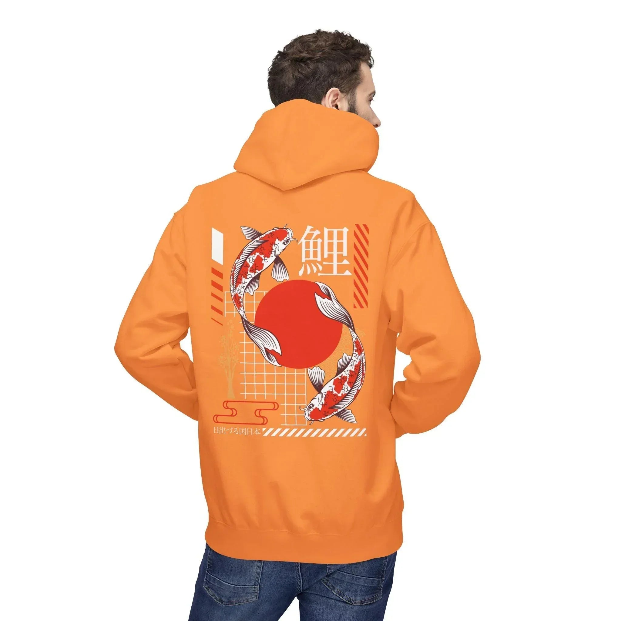 Koi Fish Streetwear Fleece Hoodie - Ultimate Comfort Meets Stylish Design